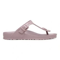Birkenstock Gizeh EVA Faded Purple Japonki damskie. Fioletowe klapki Birkenstock, bez wzorów, bez obcasa. Za 189.99 zł.