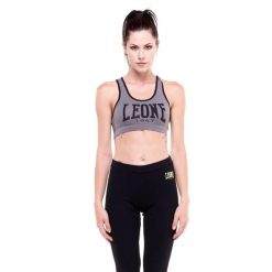 Odzież sportowa na siłownia na co dzień. Niebieskia koszulki sportowe LEONE 1947 APPAREL, bez wzorów, z bawełny, bez ramiączek, na fitness i siłownię. W wyprzedaży za 69.47 zł.