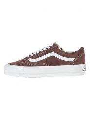 Vans Skórzane sneakersy w kolorze brązowym rozmiar: 42,5. Brązowe trampki Vans, bez wzorów, ze skóry, bez zapięcia. Za 215.71 zł.