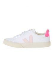 Veja Sneakersy "Campo CA" w kolorze biało-różowo-jasnoróżowym rozmiar: 37. Białe trampki Veja, bez wzorów, bez zapięcia. Za 343.41 zł.