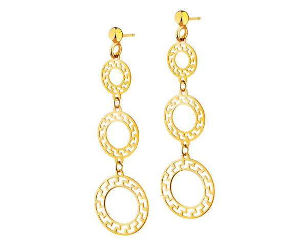 Złote kolczyki - koła. Żółte kolczyki Apart, złote. Za 719.00 zł.