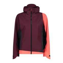 Damska kurtka z kapturem CMP Unlimitech. Czerwone kurtki sportowe CMP, bez wzorów, z softshellu, z kapturem, trekkingowe. Za 670.00 zł.