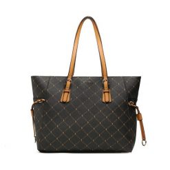 Torebka Puccini. Brązowe shopper Puccini, bez wzorów, bez dodatków. Za 239.99 zł.