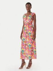 Morgan Sukienka letnia 261-RIO Kolorowy Regular Fit. Sukienki Morgan, na lato, bez wzorów, z syntetyku, bez kołnierzyka, bez ramiączek. Za 369.99 zł.