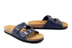 DR. BRINKMANN 505892-5 ozean, klapki damskie. Niebieskie klapki Dr. Brinkmann, bez wzorów, bez obcasa. Za 140.17 zł.