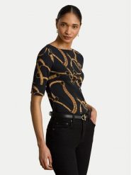 LAUREN RALPH LAUREN Bluzka Judy 200P13948001 Czarny Regular Fit. Czarne bluzki Lauren Ralph Lauren, xxl, bez wzorów, z bawełny, bez kołnierzyka, bez ramiączek. Za 329.99 zł.