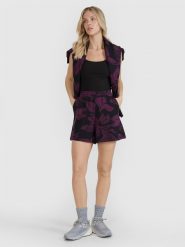 4F Spodenki dresowe damskie - multikolor L. Szorty 4f, bez wzorów, z bawełny, eleganckie. W wyprzedaży za 59.99 zł.