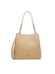 GINO ROSSI Torebka TYLO-182 Beżowy. Brązowe torebki klasyczne Gino Rossi, bez wzorów, z materiału, bez dodatków. Za 279.99 zł.