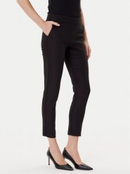 Morgan Spodnie materiałowe 211-PROSY.F Czarny Slim Fit. Czarne spodnie materiałowe Morgan, bez wzorów, z bawełny. Za 319.99 zł.