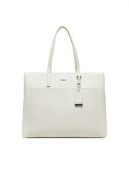Calvin Klein Torebka Ck Must Medium Shopper W/Pocket K60K613019 Écru. Shopper Calvin Klein, bez wzorów, ze skóry, bez dodatków. Za 359.99 zł.