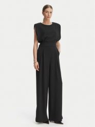 Rinascimento Kombinezon CFC0127546003 Czarny Wide Leg. Czarne sukienki Rinascimento, s, bez wzorów, z syntetyku, bez kołnierzyka, bez ramiączek. Za 699.99 zł.