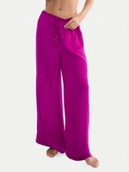 Triumph Spodnie materiałowe Summer 10227246 Różowy ciemny Wide Leg. Czerwone spodnie materiałowe Triumph, bez wzorów, z materiału. Za 159.99 zł.