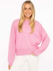 Zwillingsherz Sweter "Kastiger" w kolorze jasnoróżowym rozmiar: L. Różowe swetry Zwillingsherz, l, bez wzorów, z kaszmiru, bez ramiączek. Za 451.95 zł.