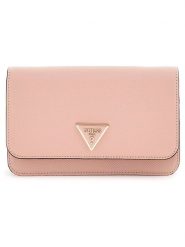 Guess Kopertówka w kolorze jasnoróżowym - 19 x 13 x 5 cm rozmiar: onesize. Różowe kopertówki Guess, z aplikacjami, z materiału, przez ramię, bez dodatków. Za 264.15 zł.