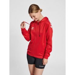 Bluza fitness damska Hummel hmlCore. Czerwone bluzy Hummel, xs, bez wzorów, z elastanu, bez kaptura. Za 213.75 zł.