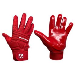 Rękawiczki do futbolu amerykańskiego FLG-03 czerwone, OL, DL. Czerwone rękawiczki BARNETT, bez wzorów, sportowe. Za 139.00 zł.