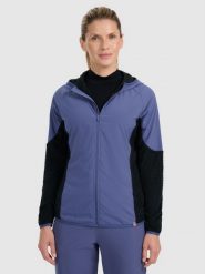 4F Bluza do biegania w terenie Primaloft Active damska - granatowa XL. Niebieskie bluzy 4f, xl, bez wzorów, bez kaptura. Za 299.99 zł.