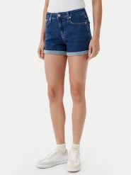 Calvin Klein Jeans Szorty jeansowe J20J225160 Granatowy Regular Fit. Niebieskie szorty Calvin Klein Jeans, bez wzorów, z bawełny. Za 259.99 zł.