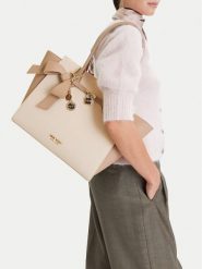 Nine West Torebka CEO-Serene-I-LX10186 Écru. Torebki klasyczne Nine West, bez wzorów, z materiału, bez dodatków. Za 369.99 zł.