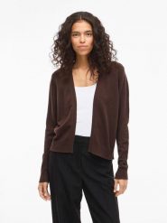 Vila Kardigan "Viril" w kolorze brązowym rozmiar: L. Brązowe kardigany Vila, l, bez wzorów. Za 83.22 zł.