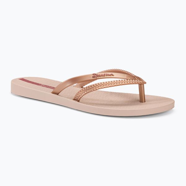 Japonki damskie Ipanema Bossa. Czerwone klapki Ipanema, bez wzorów, z materiału, bez obcasa. Za 62.99 zł.