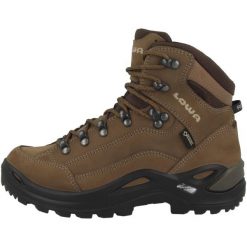 Buty trekkingowe damskie Lowa Renegade Gtx Mid S. Brązowe trekkingi Lowa, z gumy, za kostkę. Za 1,066.00 zł.