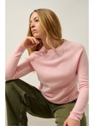 AUTHENTIC CASHMERE Kaszmirowy sweter "Ecrin" w kolorze jasnoróżowym rozmiar: XL. Różowe swetry AUTHENTIC CASHMERE, xl, bez wzorów, z kaszmiru, bez ramiączek. Za 326.99 zł.
