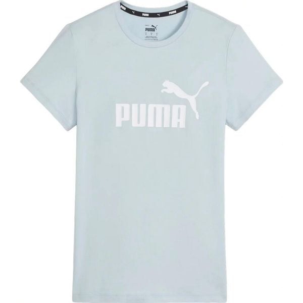 Damska Koszulka Z Logo Essential. Niebieskie bluzki Puma, bez wzorów, sportowe, bez kołnierzyka, bez ramiączek. Za 127.99 zł.