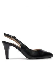 Caprice Szpilki 9-29606-42 Czarny. Czarne szpilki Caprice, bez wzorów, ze skóry, bez obcasa, na szpilce, bez zapięcia. Za 222.99 zł.