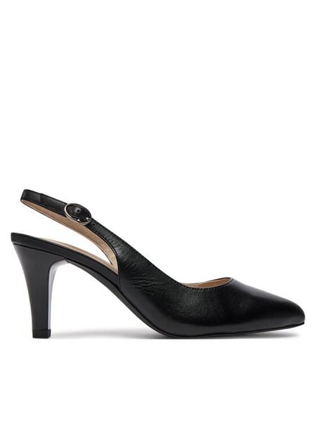 Caprice Szpilki 9-29606-42 Czarny. Czarne szpilki Caprice, bez wzorów, ze skóry, bez obcasa, na szpilce, bez zapięcia. Za 222.99 zł.