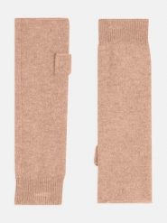 Perfect Cashmere Kaszmirowe mitenki "Jesse" w kolorze karmelowym rozmiar: onesize. Brązowe rękawiczki Perfect Cashmere, bez wzorów, z kaszmiru. Za 108.99 zł.