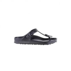 Japonki damskie Birkenstock Gizeh Eva. Czarne klapki Birkenstock, bez wzorów, z materiału, bez obcasa. Za 322.00 zł.