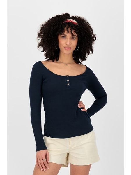 Alife and kickin Koszulka "Marti" w kolorze granatowym rozmiar: S. Niebieskie bluzki Alife and Kickin, s, bez wzorów, bez kołnierzyka, bez ramiączek. Za 43.99 zł.