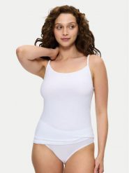 Triumph Top Sense Of Cotton 10224958 Biały Slim Fit. Białe topy Triumph, bez wzorów, z bawełny, bez kołnierzyka, bez ramiączek. Za 44.55 zł.