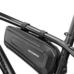 Torba rowerowa Rockbros na ramę. Czarne torebki klasyczne ROCKBROS, bez wzorów, bez dodatków. W wyprzedaży za 69.00 zł.