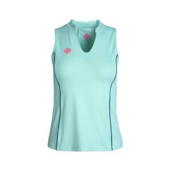 Koszulka Montana Padel – elastyczna, oddychająca i szybkoschnąca. Niebieskie bluzki Izas, bez wzorów, z materiału, sportowe, bez kołnierzyka, bez ramiączek. Za 204.30 zł.