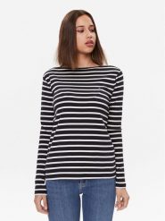 Tommy Hilfiger Bluzka Cody WW0WW40829 Granatowy Slim Fit. Niebieskie bluzki TOMMY HILFIGER, xs, bez wzorów, z bawełny, bez kołnierzyka, bez ramiączek. Za 169.99 zł.