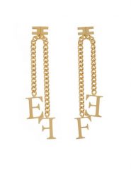 Elisabetta Franchi Kolczyki OR-17A-56E2-V220 Złoty. Żółte kolczyki Elisabetta Franchi, metalowe. Za 959.99 zł.