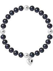 Pearline Bransoletka perłowa w kolorze tahiti rozmiar: onesize. Niebieskie bransoletki Pearline, z perłą, srebrne. Za 152.99 zł.