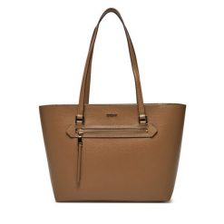 Torebka DKNY. Brązowe torebki klasyczne DKNY, bez wzorów, bez dodatków. Za 569.99 zł.