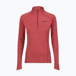 Bluza do biegania damska Inov-8 Train Elite Mid Half Zip. Czerwone bluzy Inov-8, bez wzorów, z elastanu, bez kaptura. Za 299.99 zł.