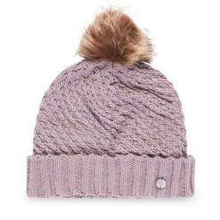 Czapka Roxy. Fioletowe czapki Roxy, bez wzorów. Za 139.99 zł.