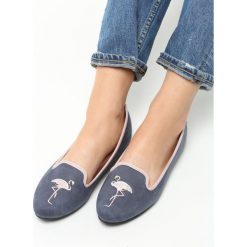 Granatowe Lordsy Flamingo. Baleriny Born2be. Za 24.99 zł.