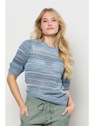 &Co Woman Sweter "Babette" w kolorze błękitnym rozmiar: L. Niebieskie swetry &Co Woman, l, bez wzorów, z bawełny, bez ramiączek. Za 152.98 zł.