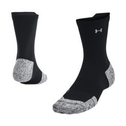 Skarpety do biegania Under Armour Ad Run Cushion 1Pk Mid. Czarne skarpety Under Armour, bez wzorów. Za 54.99 zł.
