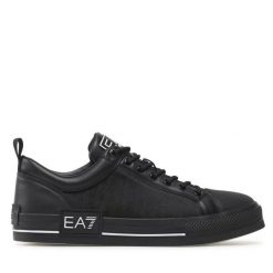 Trampki EA7 Emporio Armani. Czarne trampki EA7 Emporio Armani, bez wzorów, bez zapięcia. Za 409.99 zł.
