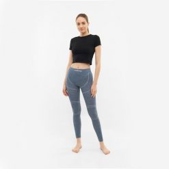 Spodnie termoaktywne damskie Viking Lana Pro z wełną Merino. Szare spodnie narciarskie Viking, xl, bez wzorów, z wełny, narciarskie. Za 118.00 zł.