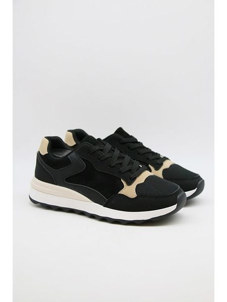 Bellucci Sneakersy w kolorze czarno-kremowym rozmiar: 40. Brązowe trampki Bellucci, bez wzorów, bez zapięcia. Za 118.01 zł.