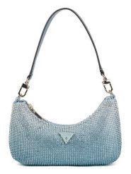 Guess Torebka w kolorze błękitnym - 23 x 14 x 4 cm rozmiar: onesize. Niebieskie torby na ramię Guess, z aplikacjami, z materiału, na ramię, bez dodatków. Za 528.34 zł.