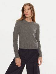 AMI Paris Sweter FKS057005 Szary Regular Fit. Szare swetry AMI PARIS, l, bez wzorów, z kaszmiru, bez ramiączek. Za 1,999.00 zł.